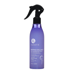 Luseta Biotin & Collagen Heat Protection Spray bottle shields hair during heat styling