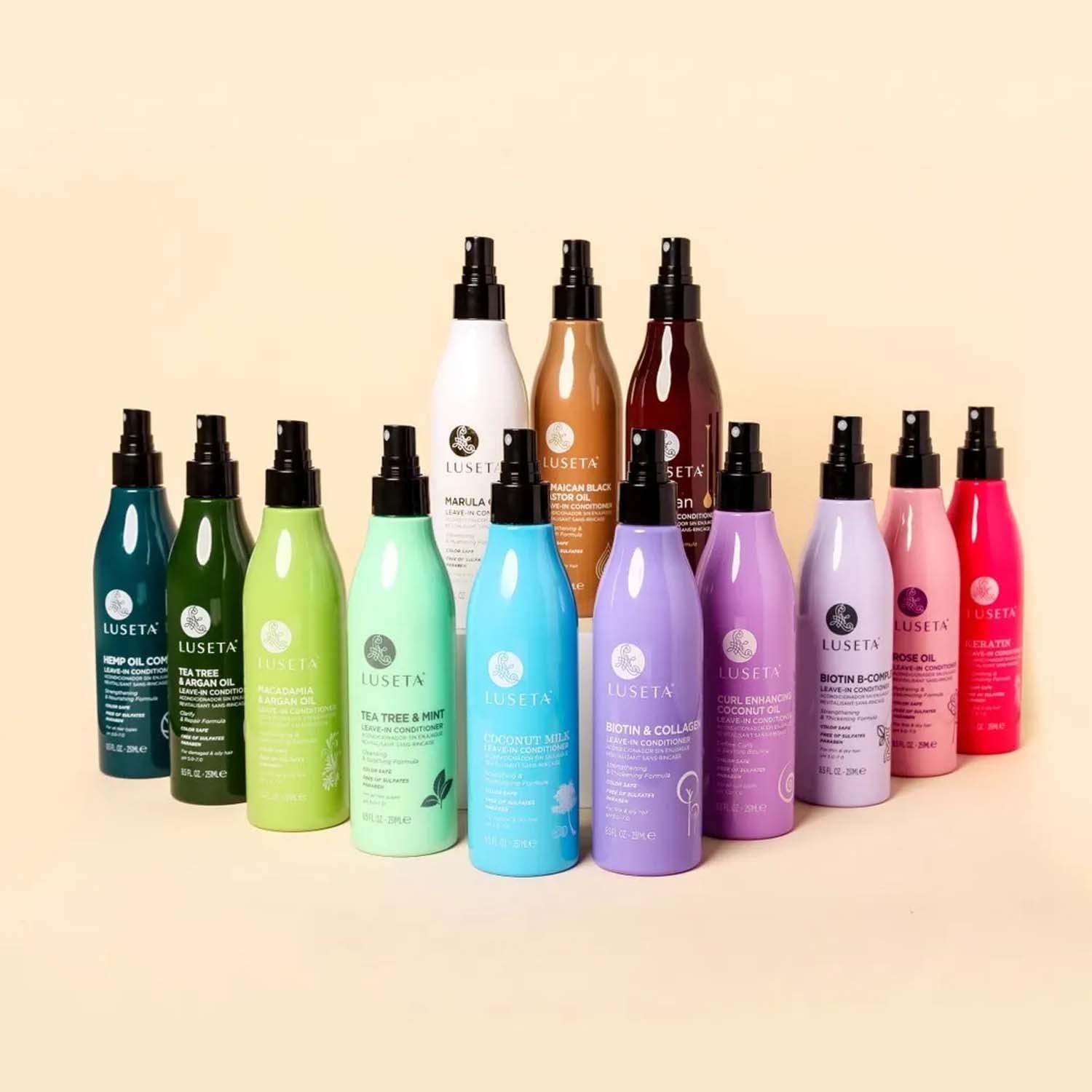 Luseta Biotin Leave-In Conditioner easy sectioning for styling and daily care.