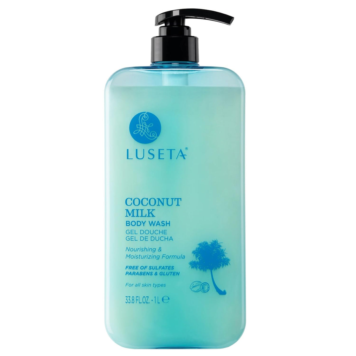 Luseta Coconut Milk Body Wash bottle ready for deep hydration