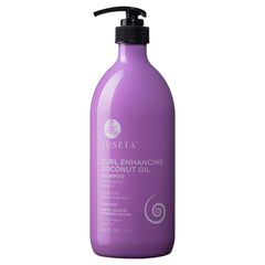 Luseta Curl Enhancing Coconut Oil Shampoo bottle promotes defined curls.