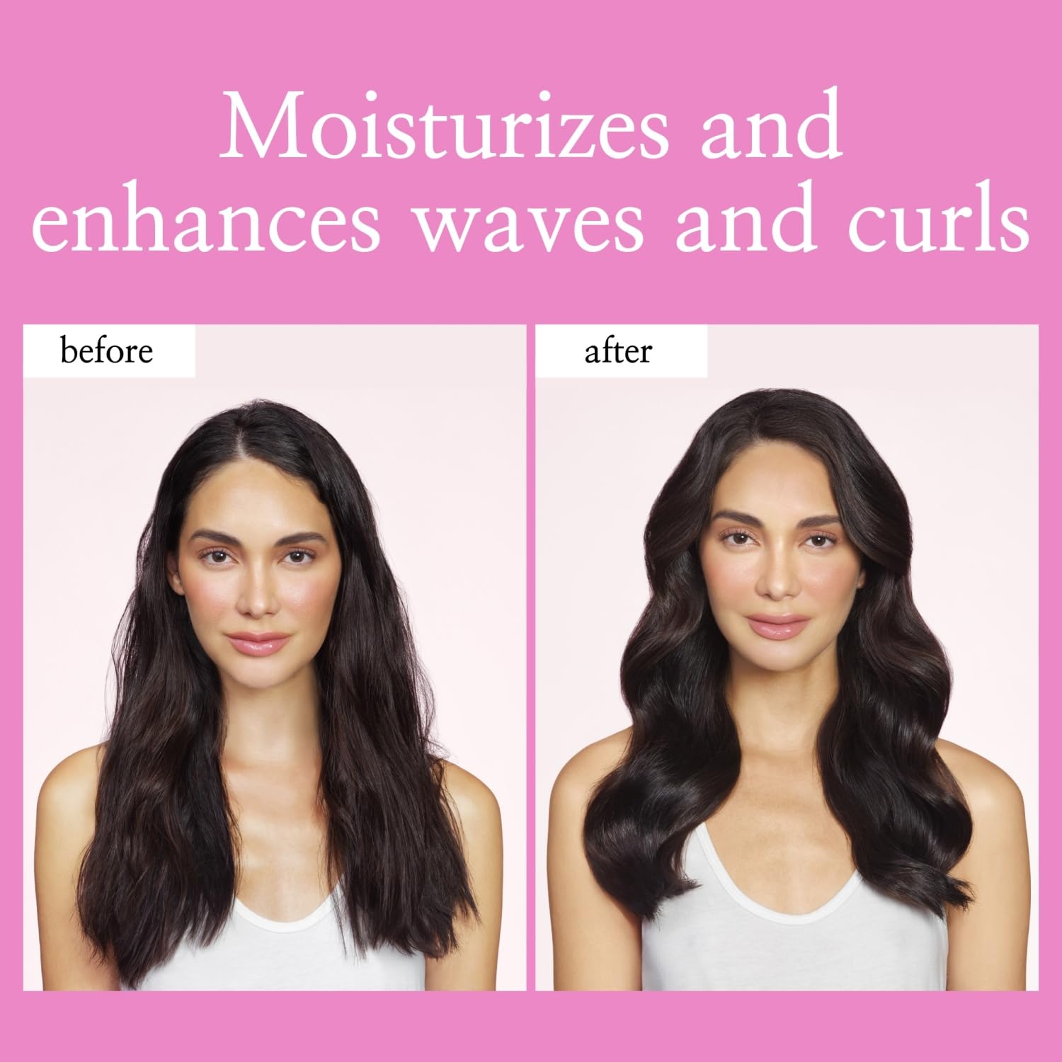 Luseta cream massaged into damp curls for even distribution.