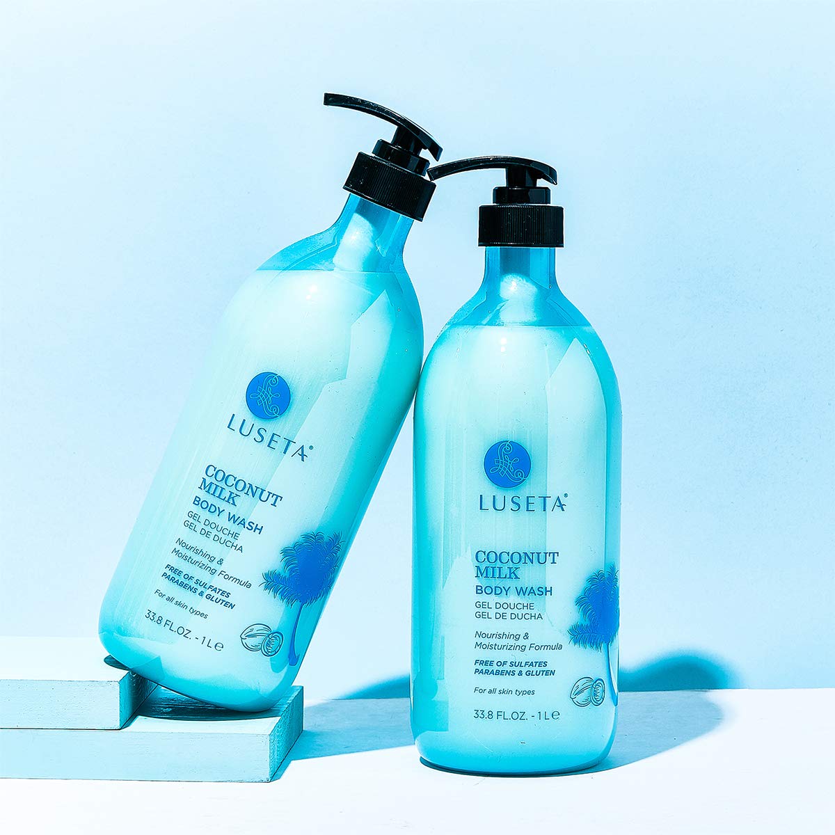 Luseta dry skin after use appears soft and smooth from coconut milk wash