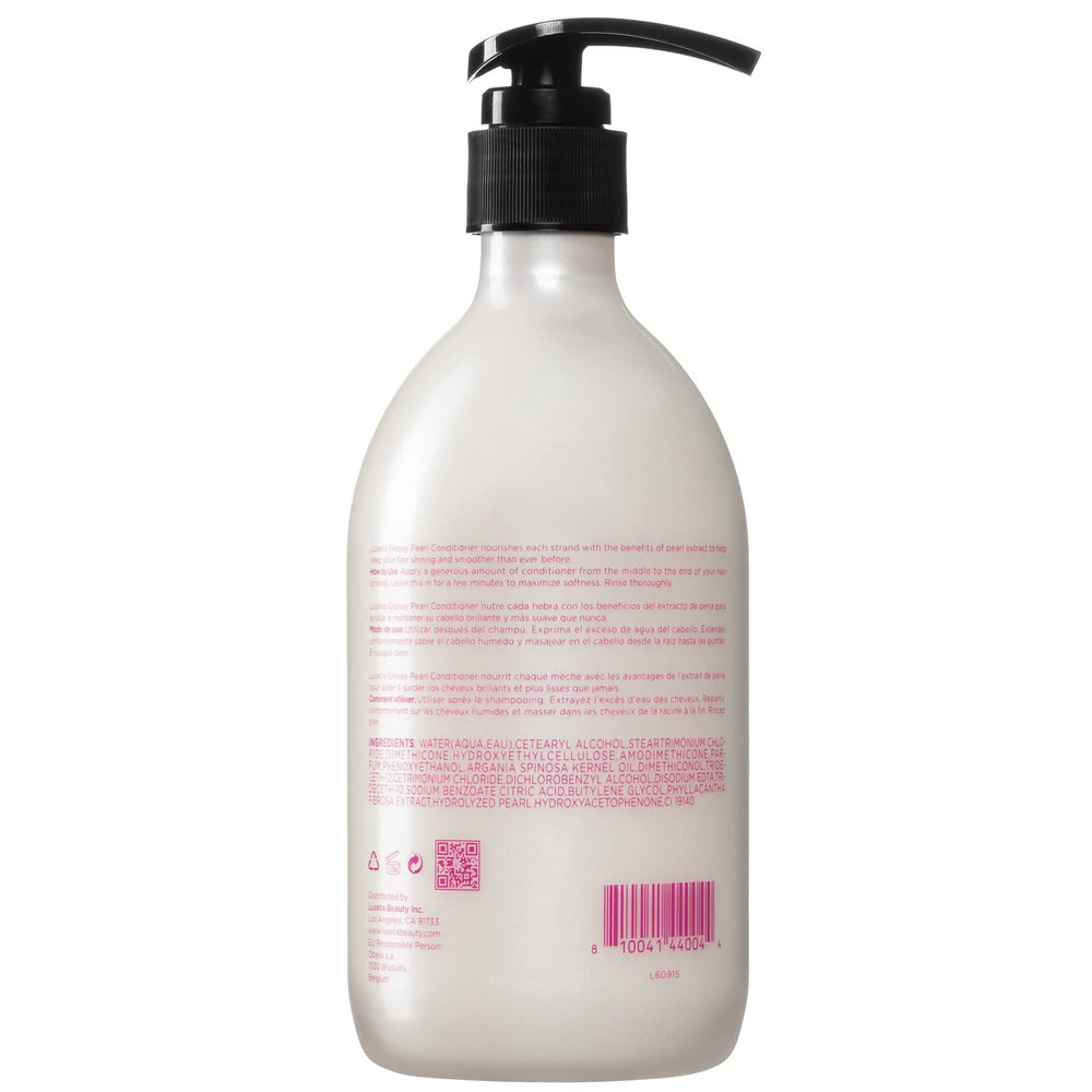 Luseta Glossy Pearl Conditioner bottle showcased for sulfate-free care.