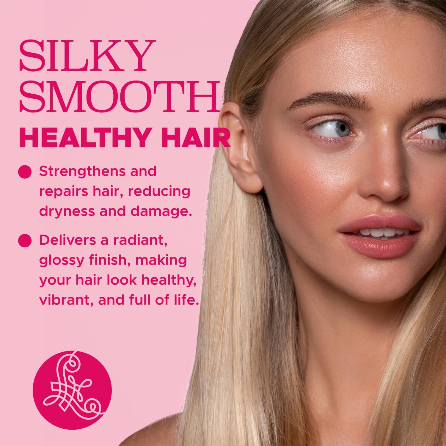 Luseta Glossy Pearl Leave-In Conditioner delivers anti-frizz action for sleek results.