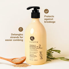 Luseta Bonding routine image demonstrates daily use for improved texture