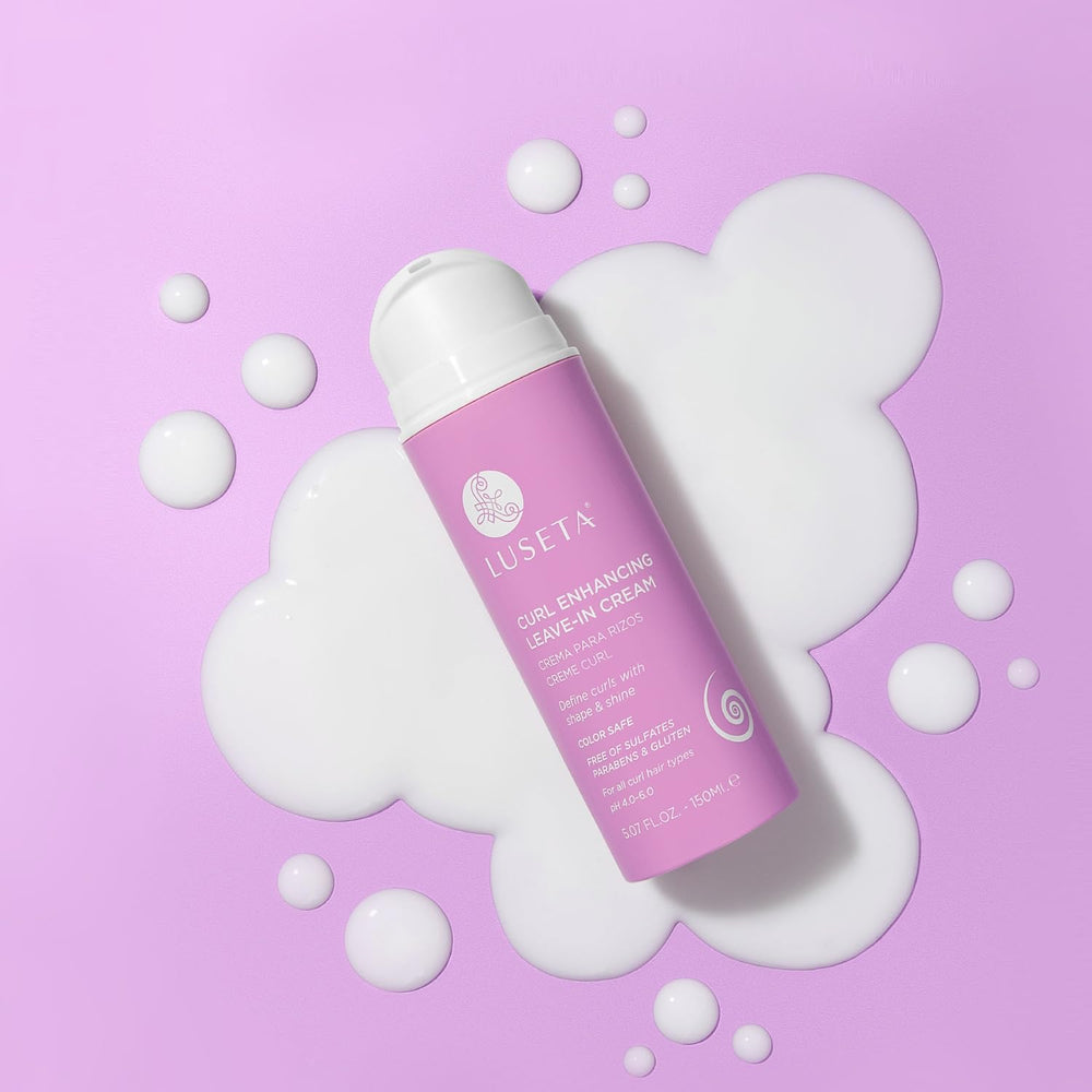 Smooth frizz-free hair with Luseta cream and added shine.