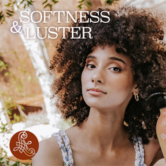 Close-up of Luseta Turmeric & Collagen Hair Serum texture for scalp care.