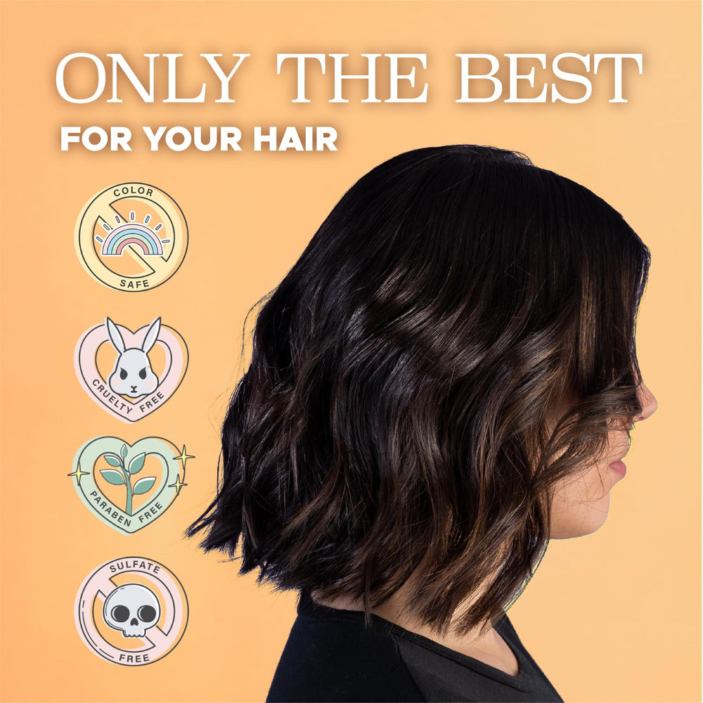 Fine hair with added volume after using Luseta Turmeric & Collagen Serum.