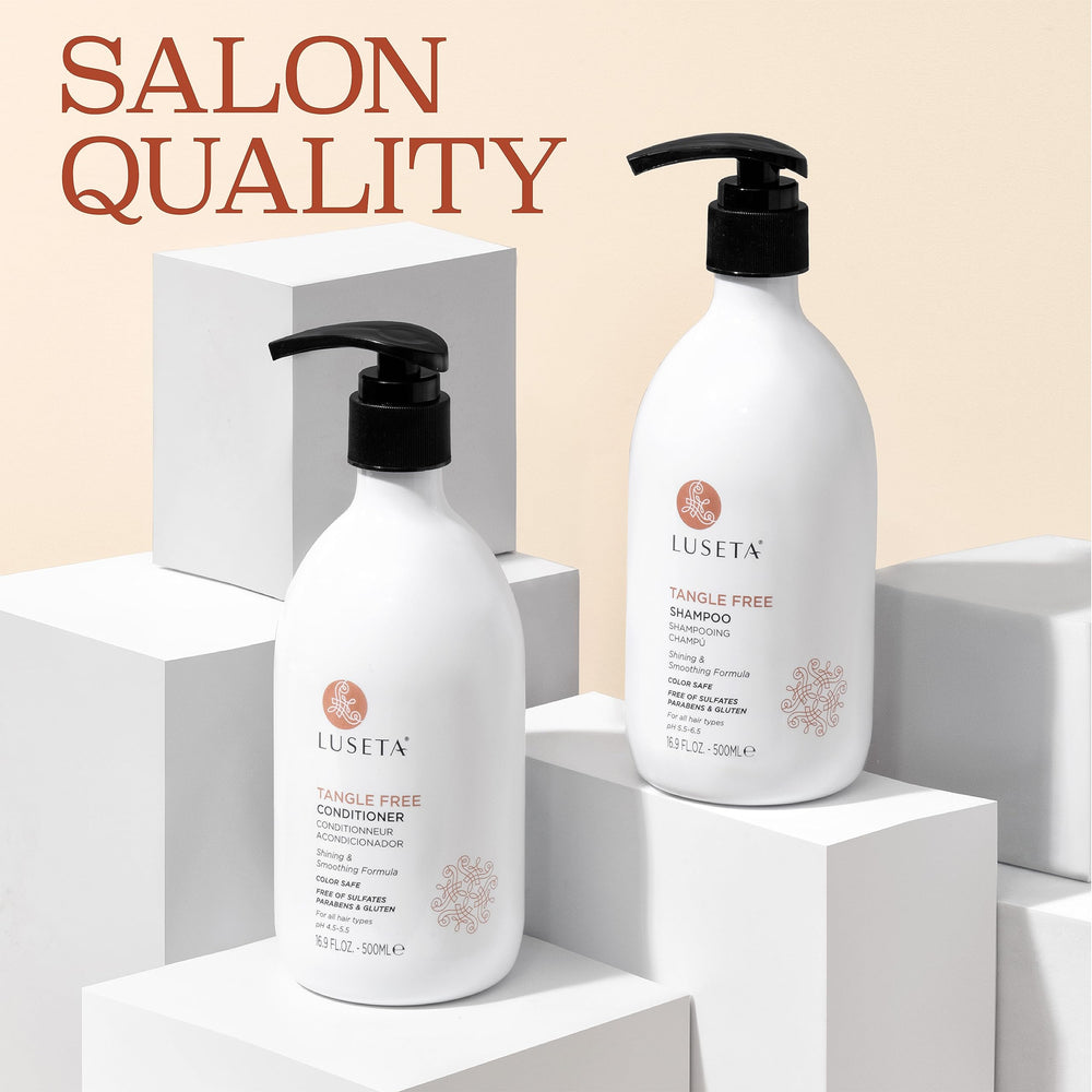 Luseta Keratin Argan Oil hair close-up illustrating added shine and manageability.
