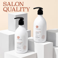 Luseta Keratin Argan Oil hair close-up illustrating added shine and manageability.