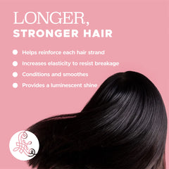 Luseta Keratin Oil Serum applied to towel-dried hair from mid-length to ends