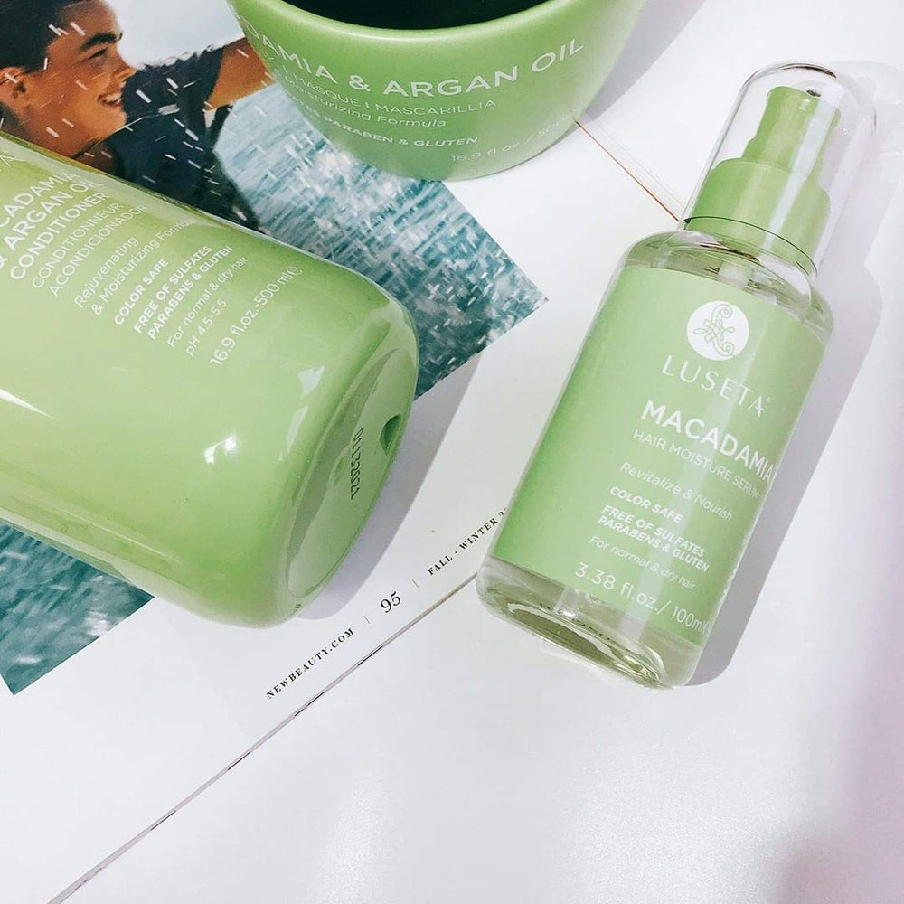 Luseta Macadamia Oil Serum color-safe, sulfate-free formula