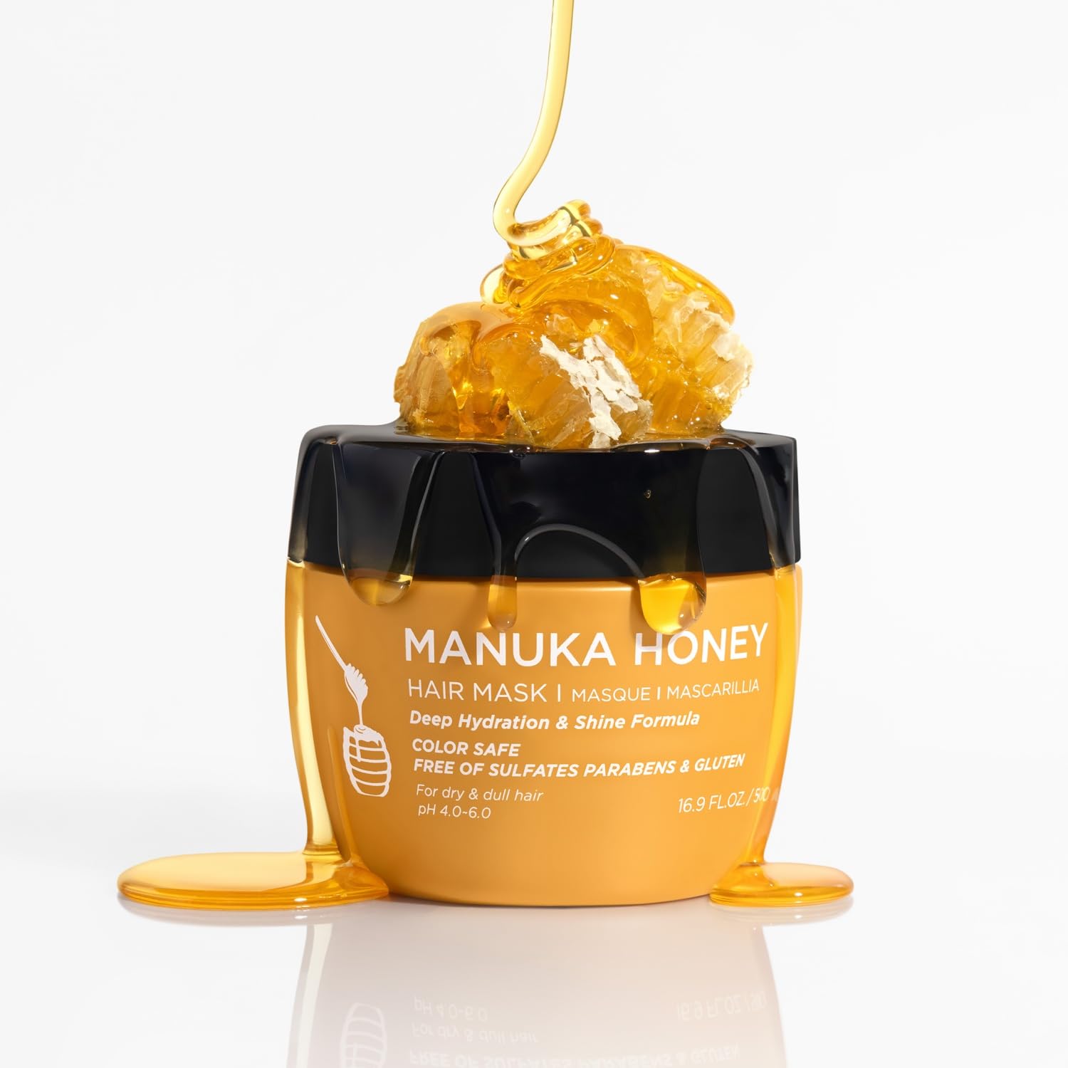 L Luseta Manuka Honey Hair Mask natural honey blossom fragrance suitable for daily use.