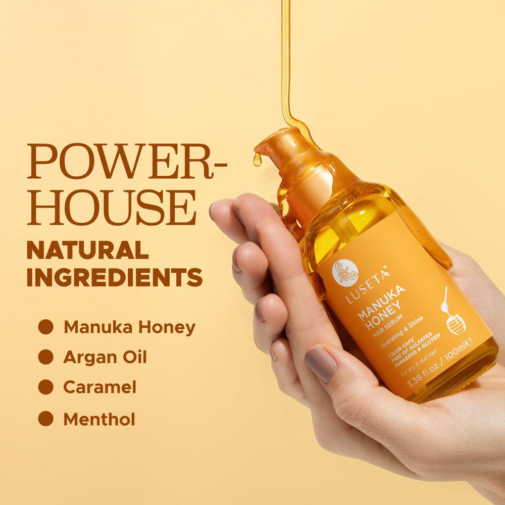 Luseta Manuka Honey Hair Oil adds visible shine to hair.