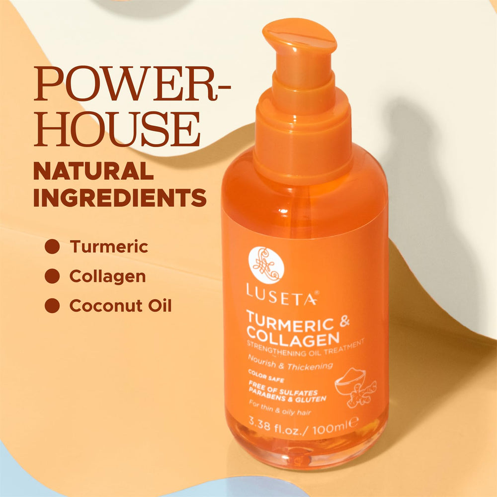 Sulfate- and paraben-free Luseta serum formula for sensitive scalps.
