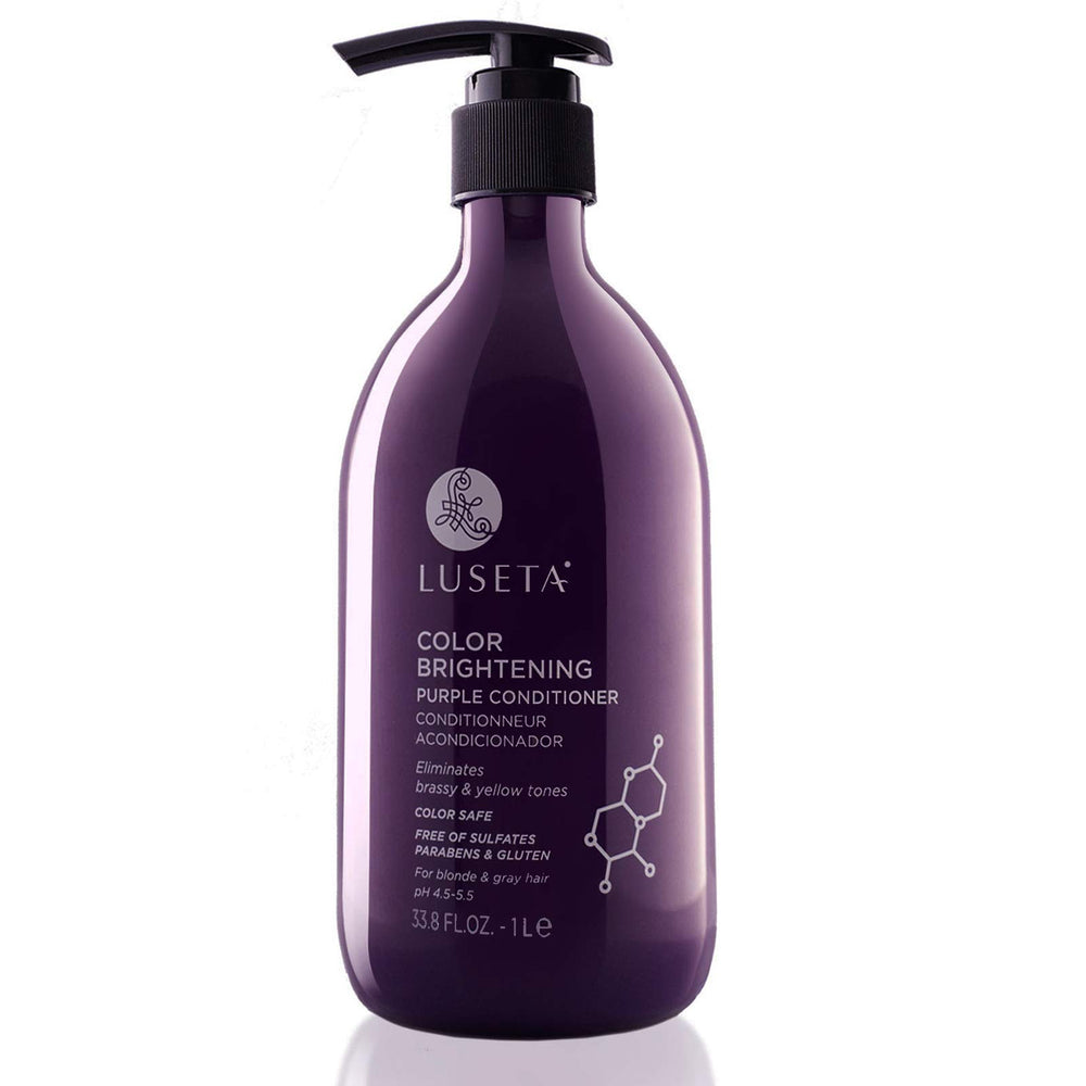Luseta Purple Conditioner bottle front for color-treated hair brightness