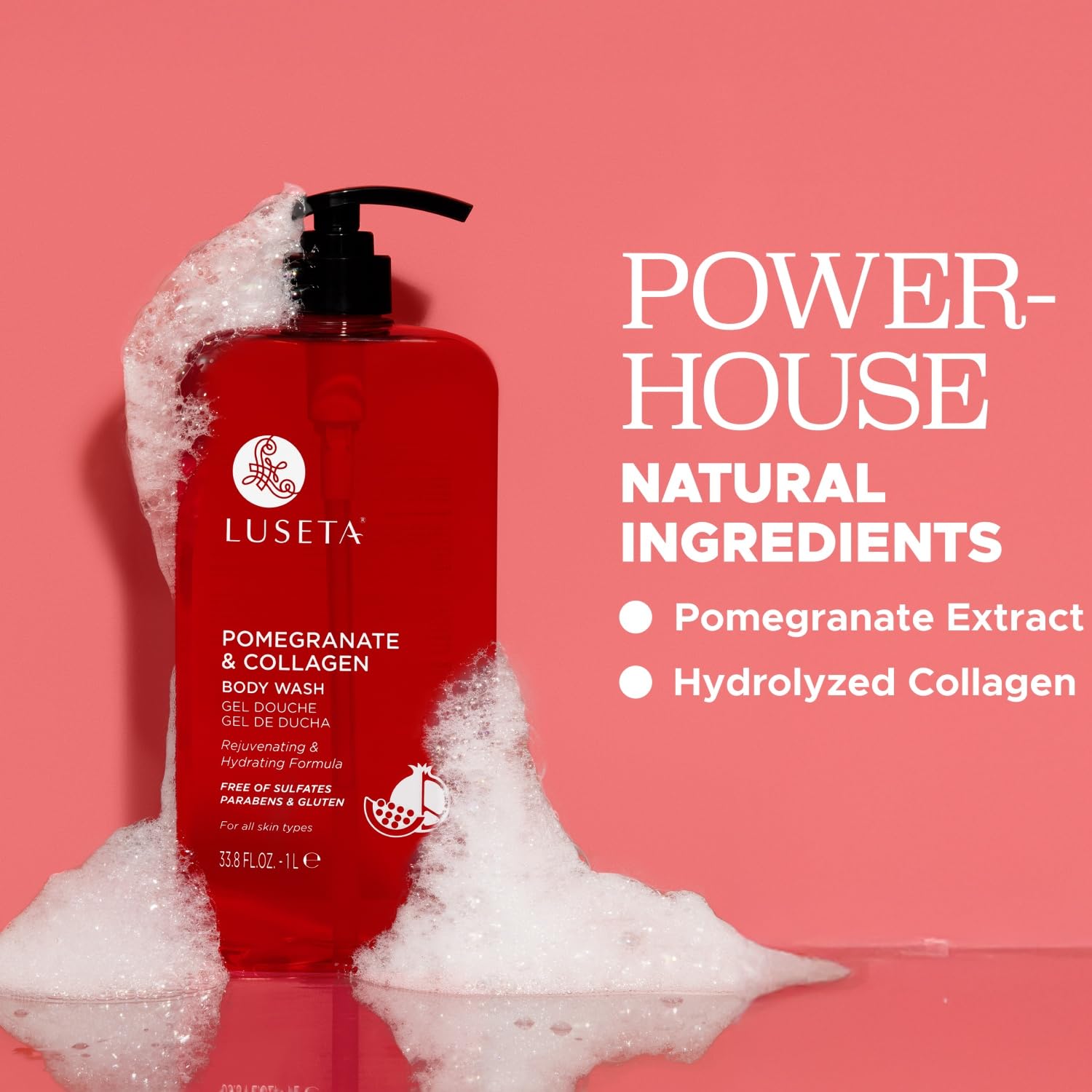 Luseta rich foam shower gel provides luxurious cleansing experience