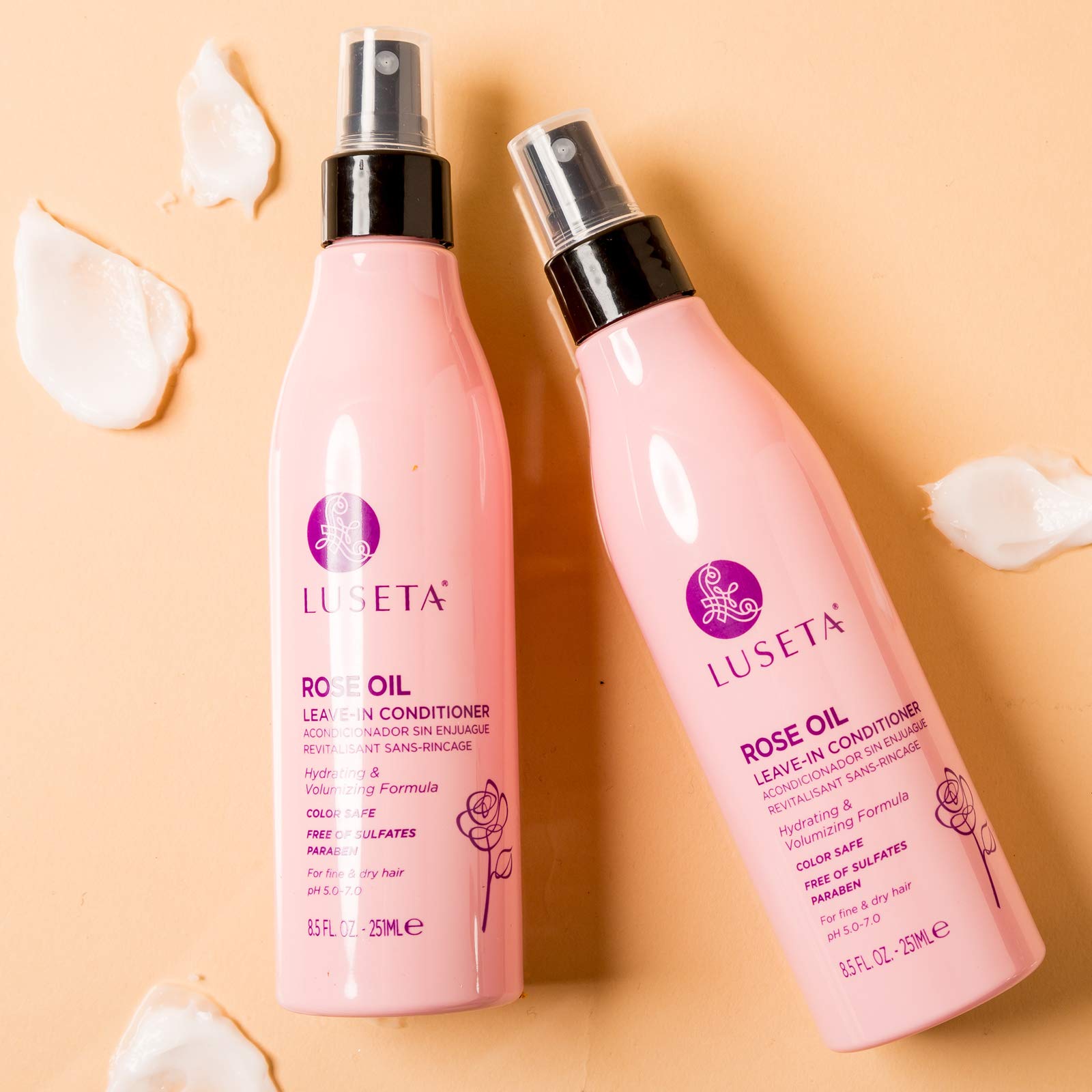 Luseta Rose Oil Leave-In leaves soft, shiny, healthier-looking strands