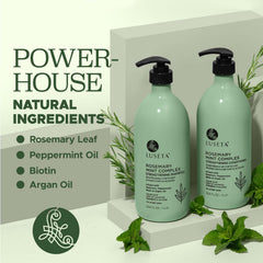 Luseta set packaging emphasizing sulfate-free formula safe for all hair types