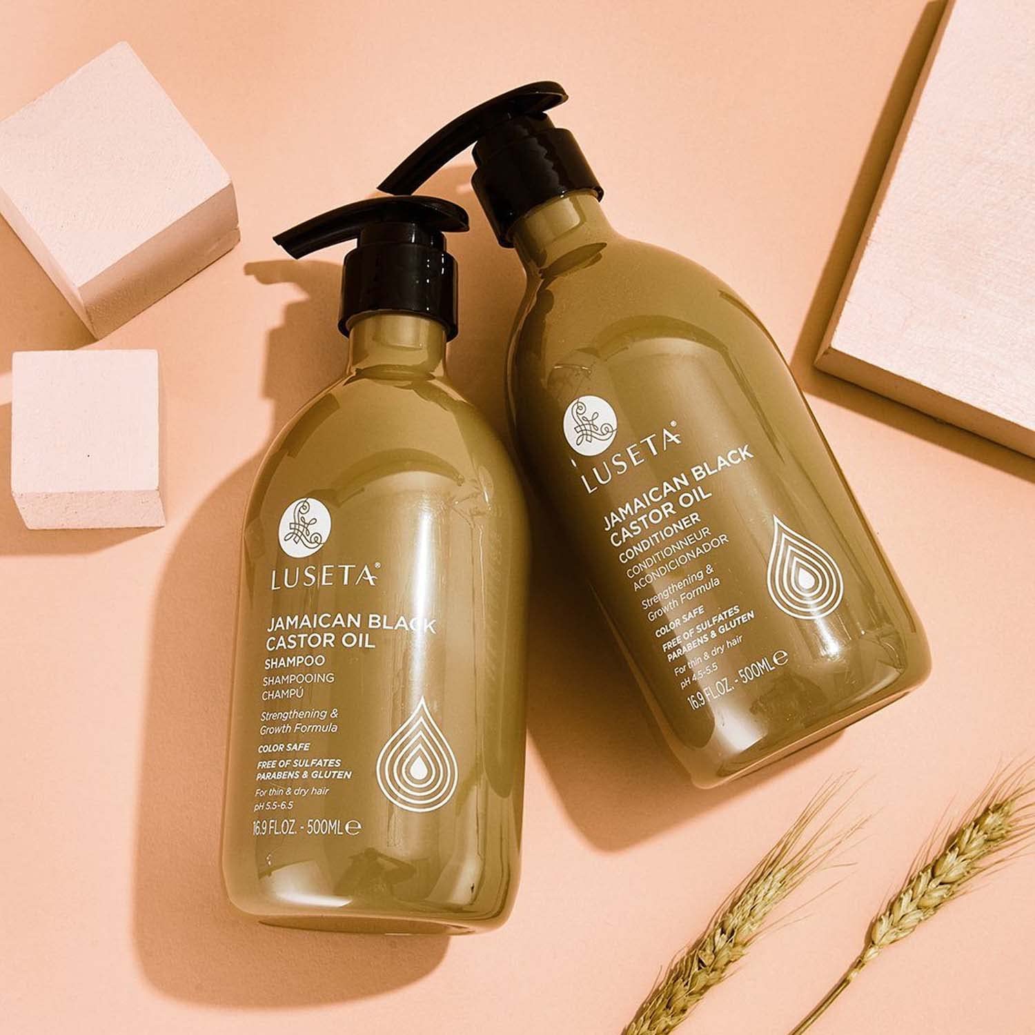 Luseta natural ingredients label features shea butter for hydration