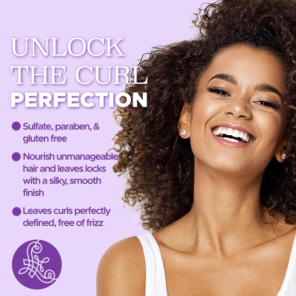 Luseta sulfate-free formula supports gentle styling for curly hair.