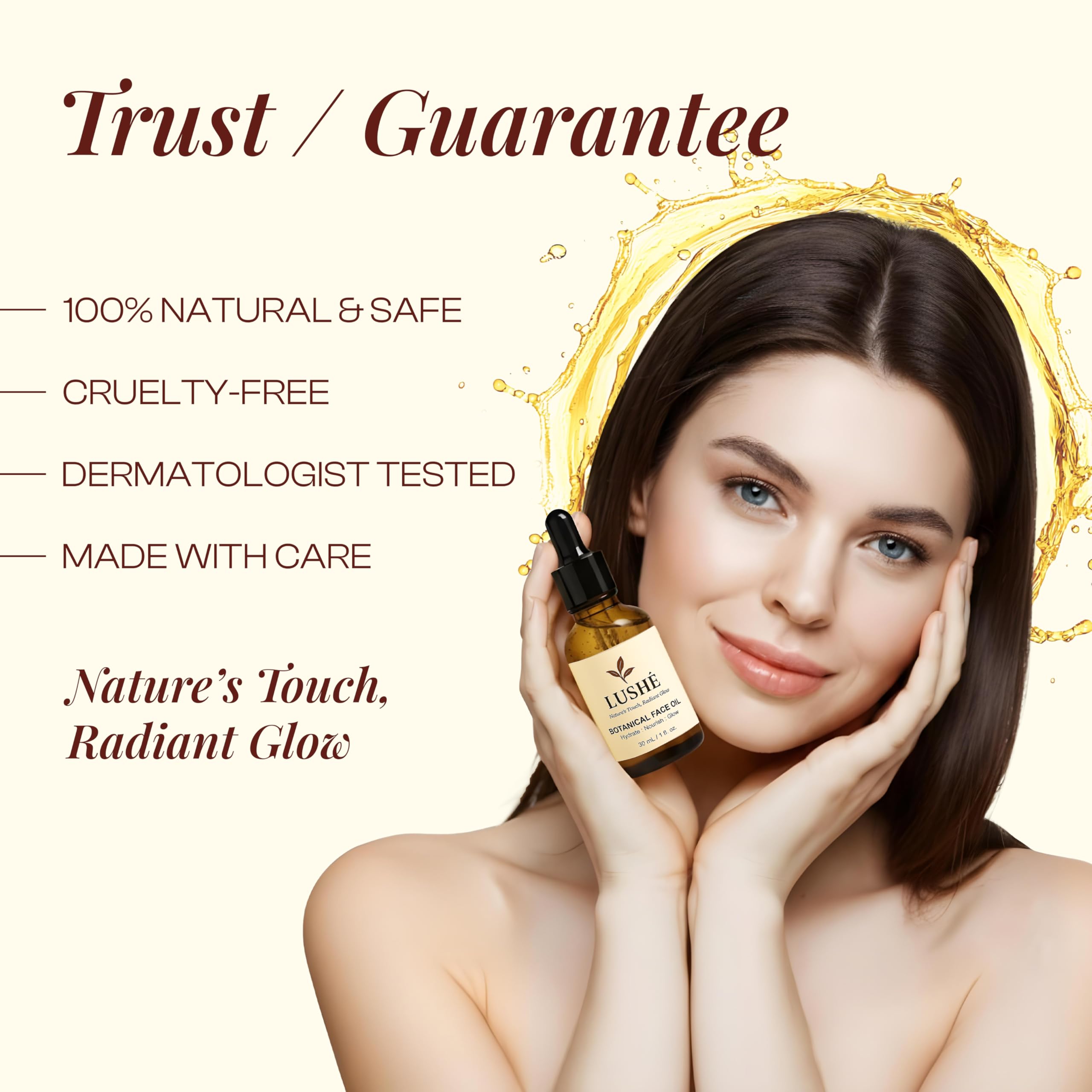LusheCare LUSHÉ face and body oil during massage for smooth skin