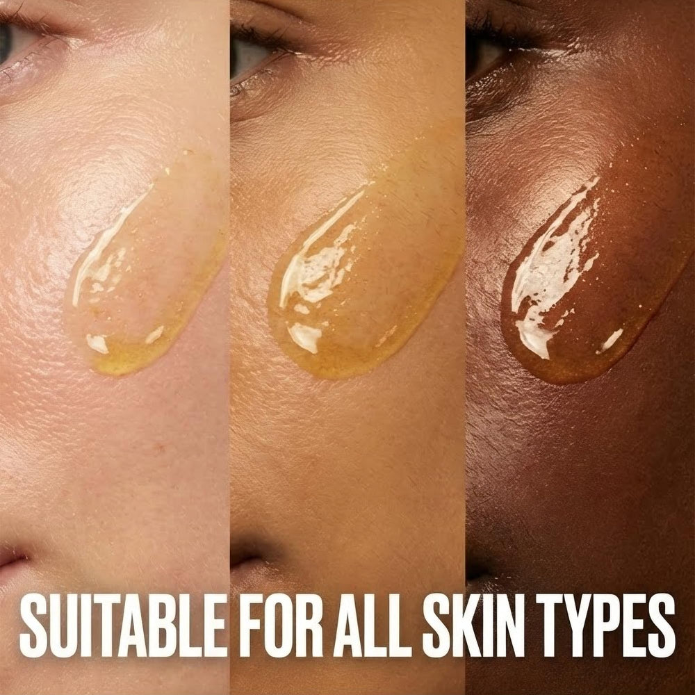 LusheCare LUSHÉ glow after application on neck and décolletage