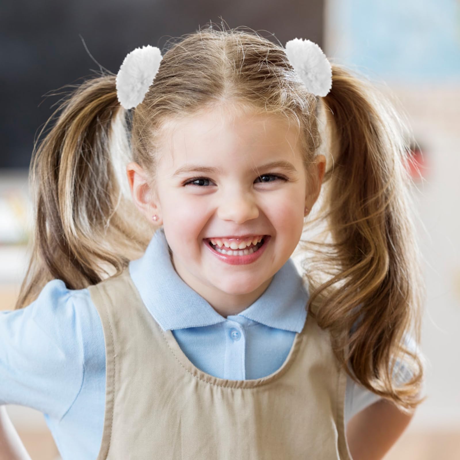Lusofie child-friendly white hair accessory suitable for girls.