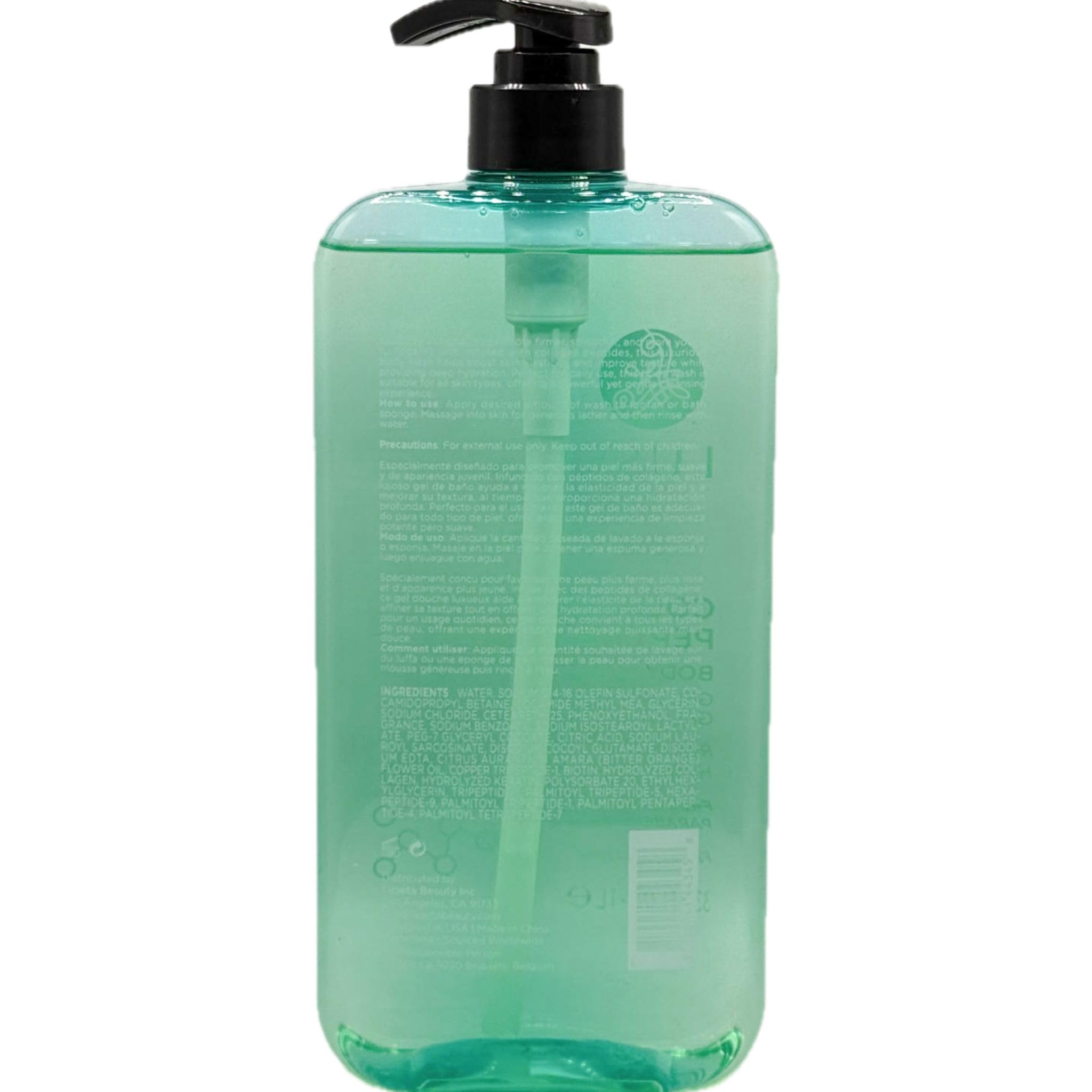 Luseta Collagen Peptides Body Wash provides soft, refreshed skin after use