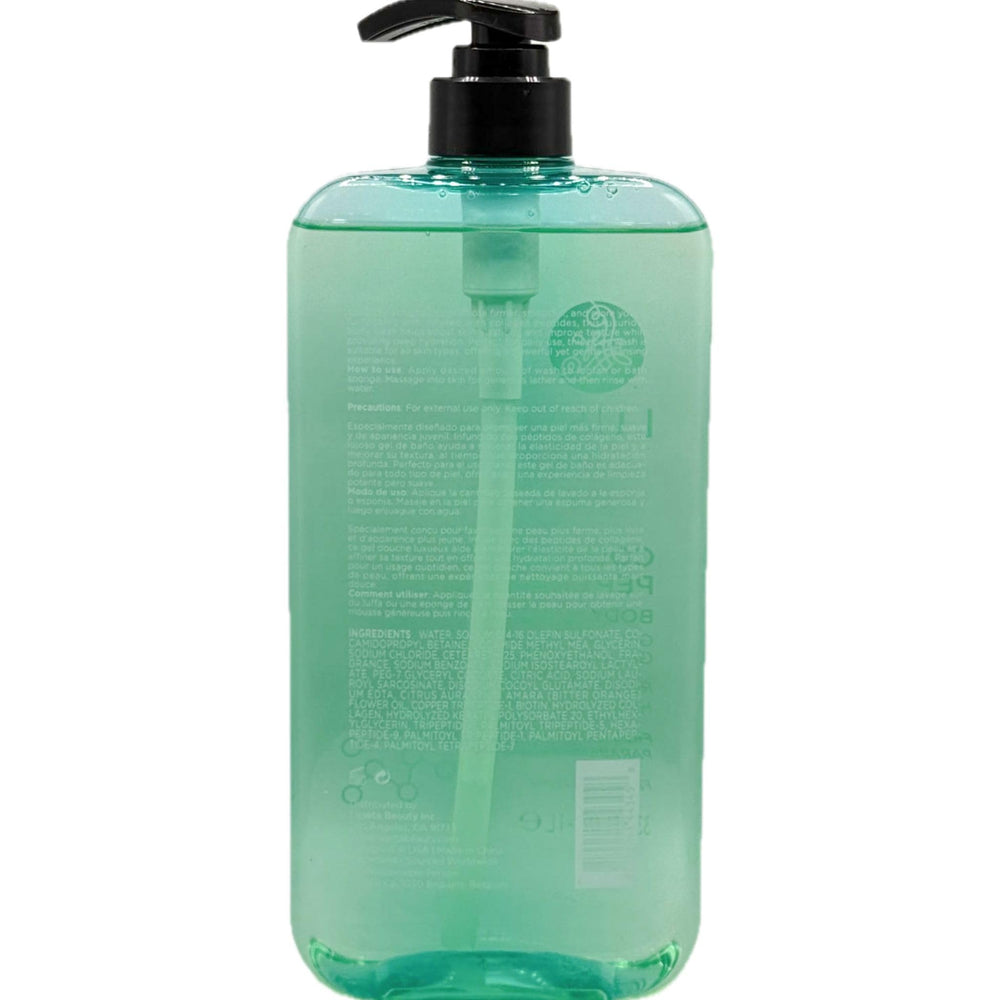 Luseta Collagen Peptides Body Wash provides soft, refreshed skin after use