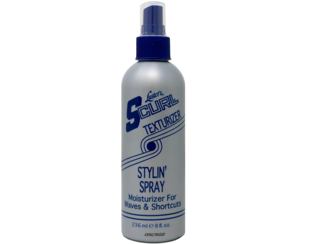 Luster S Curl Texturizer Spray bottle for easy hold and shine.