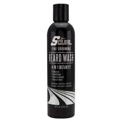 Luster's SCurl Beard Wash bottle with rich lather for cleansing beard and skin.