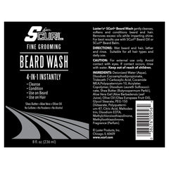 Luster's SCurl Beard Wash provides gentle clean without harsh ingredients.