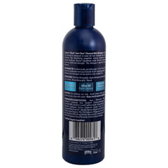 Close-up of Luster's SCurl Free Flow Charcoal Mint Shampoo lather