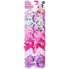 Luv Her Disney Minnie Mouse bows on card for quick, colorful styling.