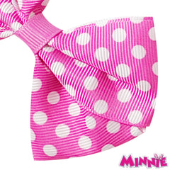 Luv Her Minnie Mouse bows worn by girls for playful, secure hairstyles.