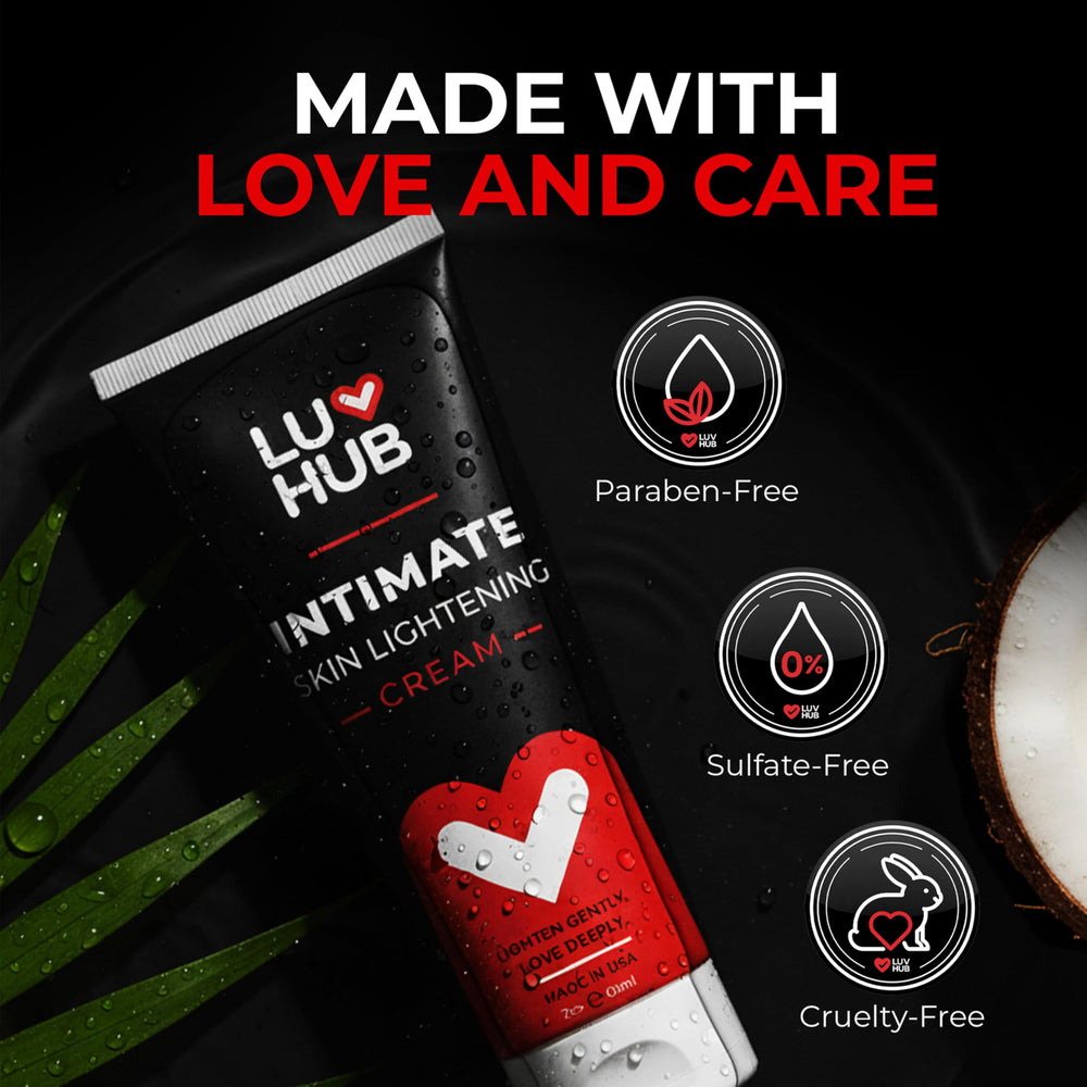 Luv Hub Skin Bleaching Cream bikini line brightening for a uniform look