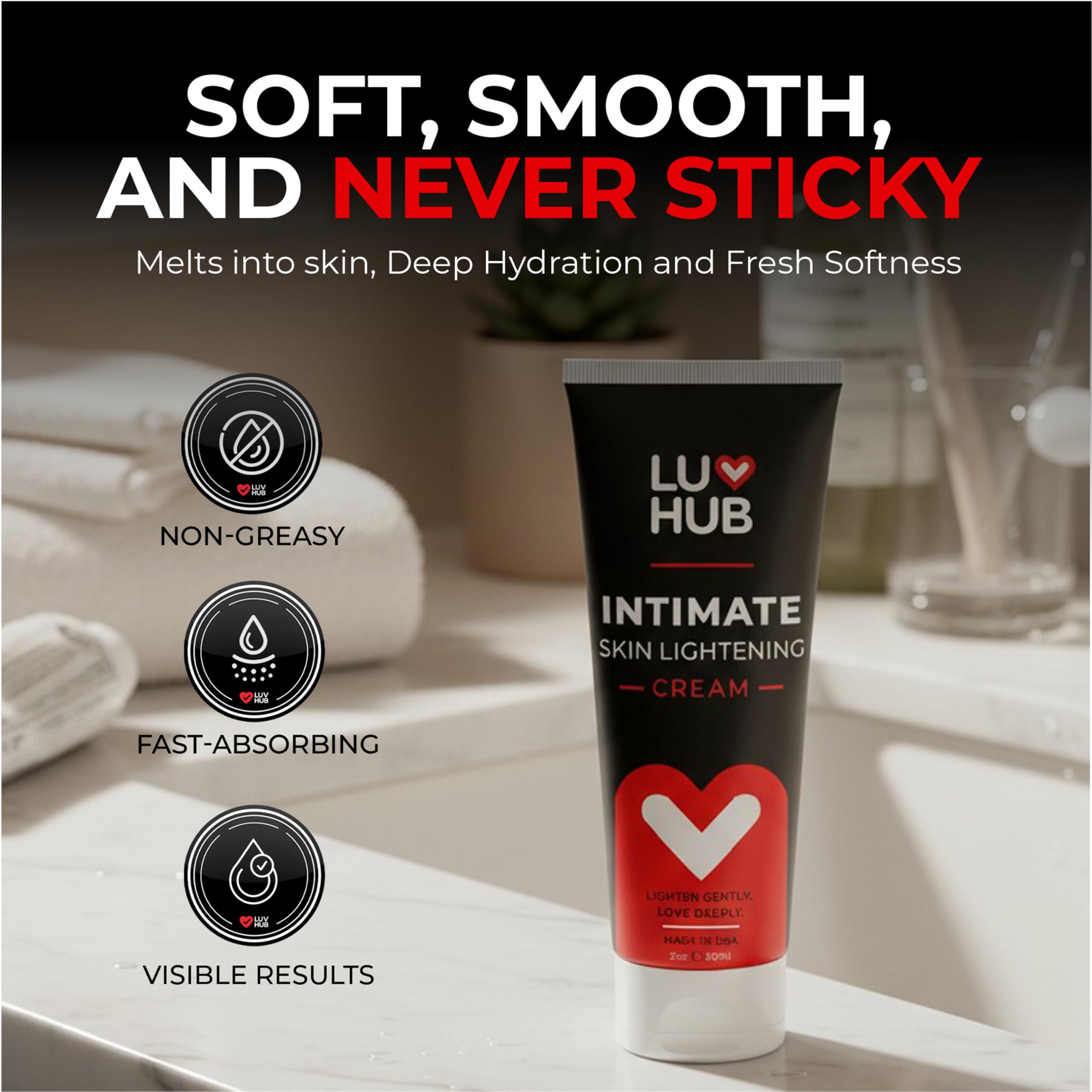 Luv Hub inner thighs brightening for balanced tone and reduced friction marks