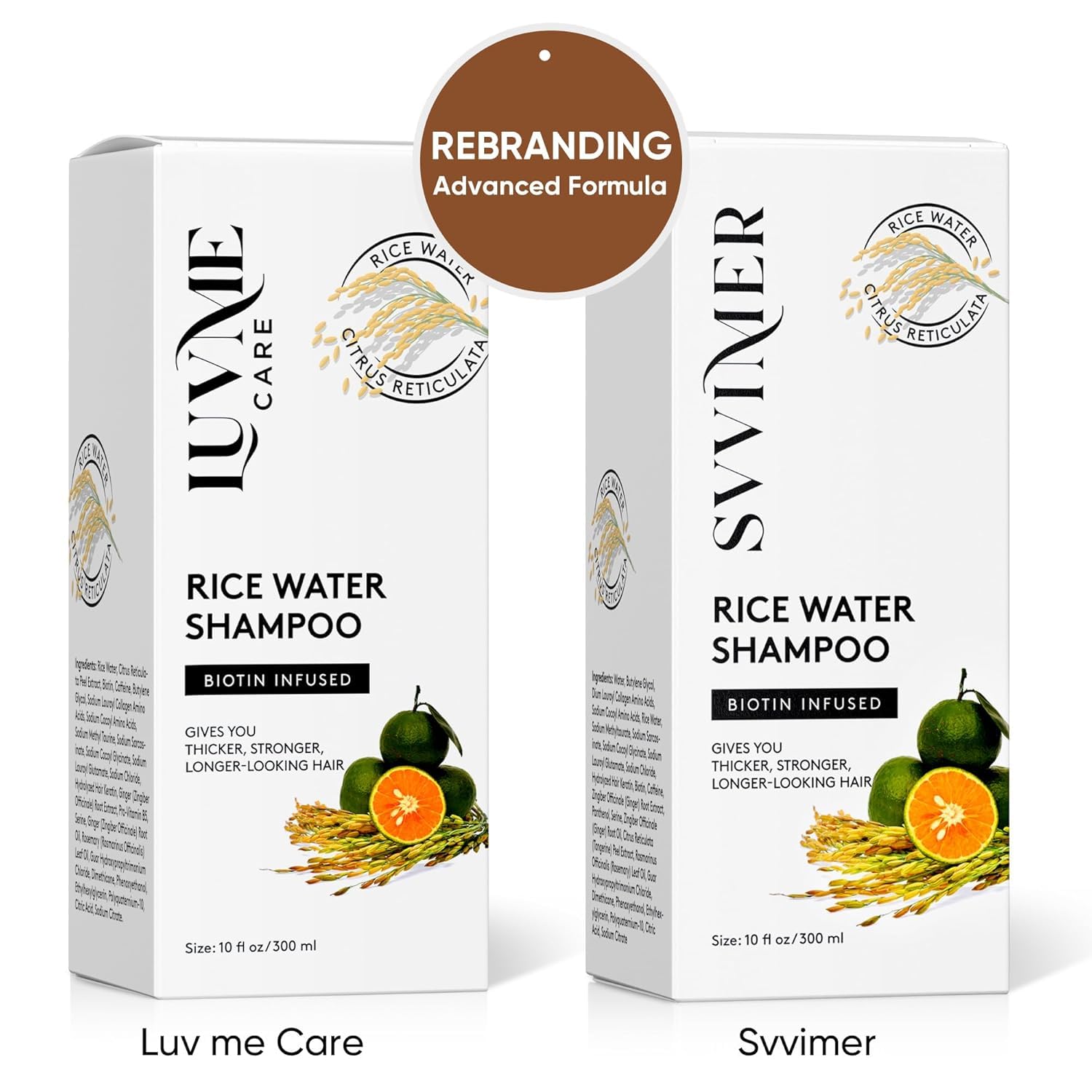 Luv Me Care hair after use: visible shine and hydrated softness.