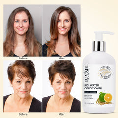 Luv Me Care label close-up highlighting biotin and botanicals for healthy strands