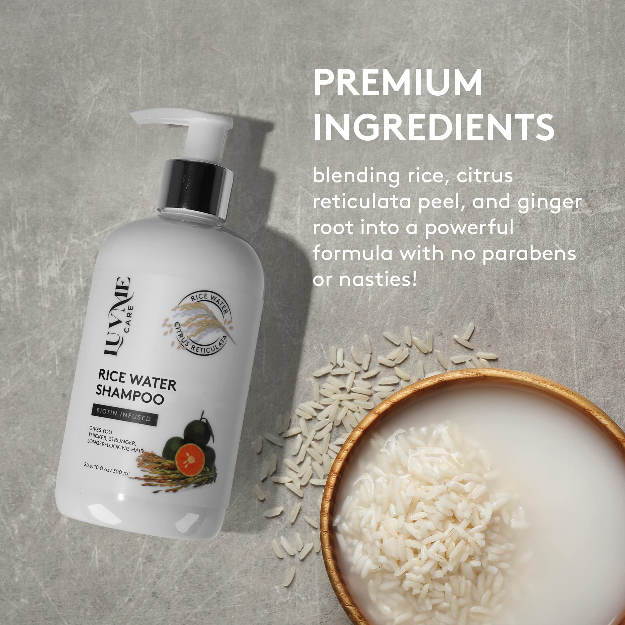 Luv Me Care Shampoo lather during application with creamy texture.