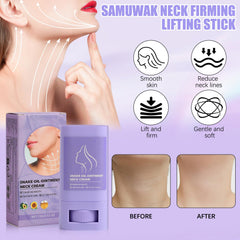 Luvandier Samuwak neck care cream jar gliding on décolletage for nourishment