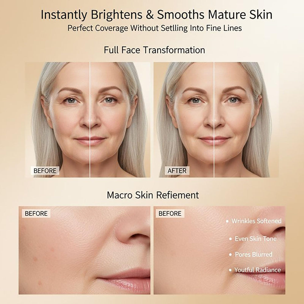 Luvie Glow close-up texture shows smooth, cakeless finish