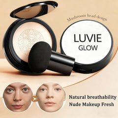 Luvie Glow cushion formula with hyaluronic acid for lasting hydration