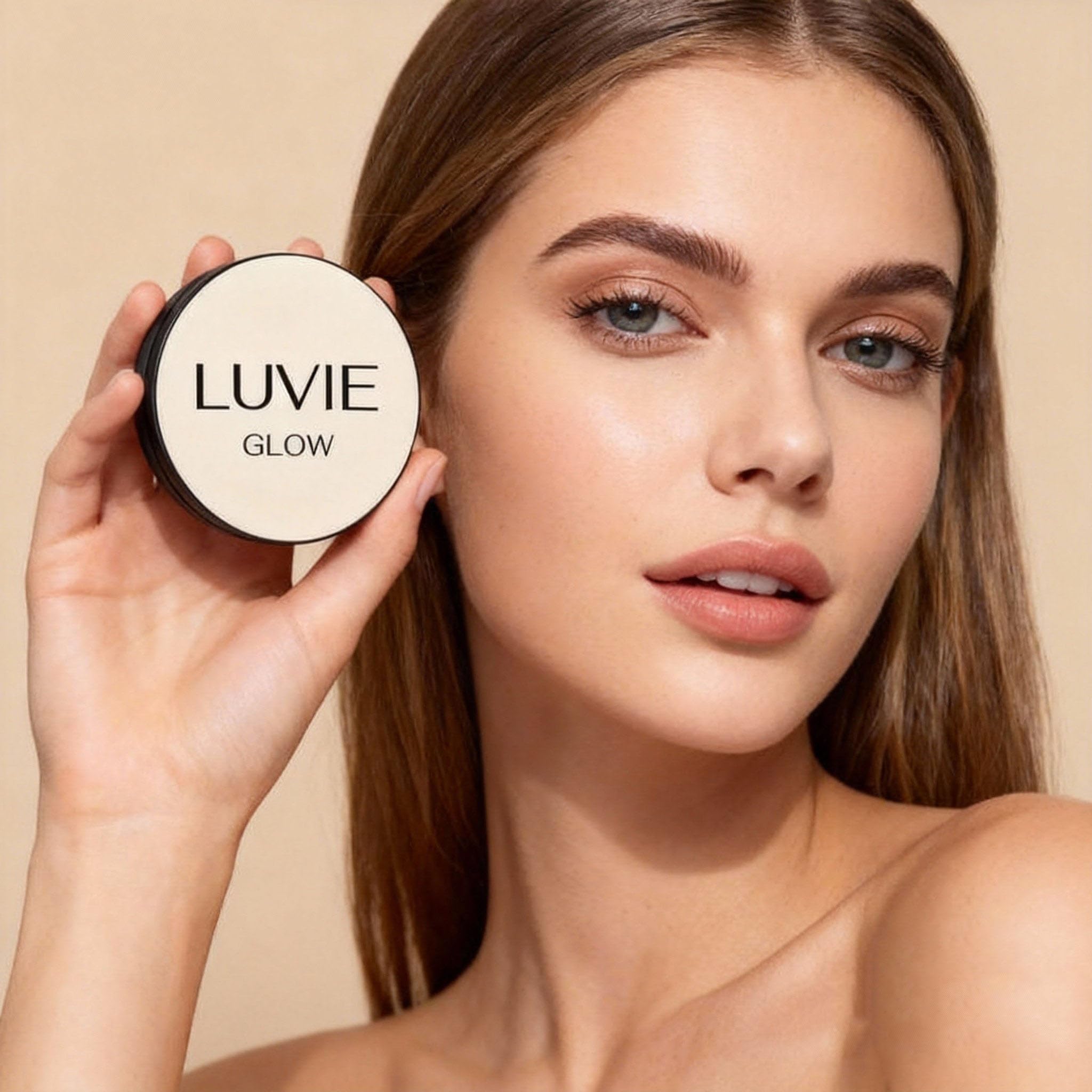 Luvie Glow Foundation Cushion packaging box and product details.