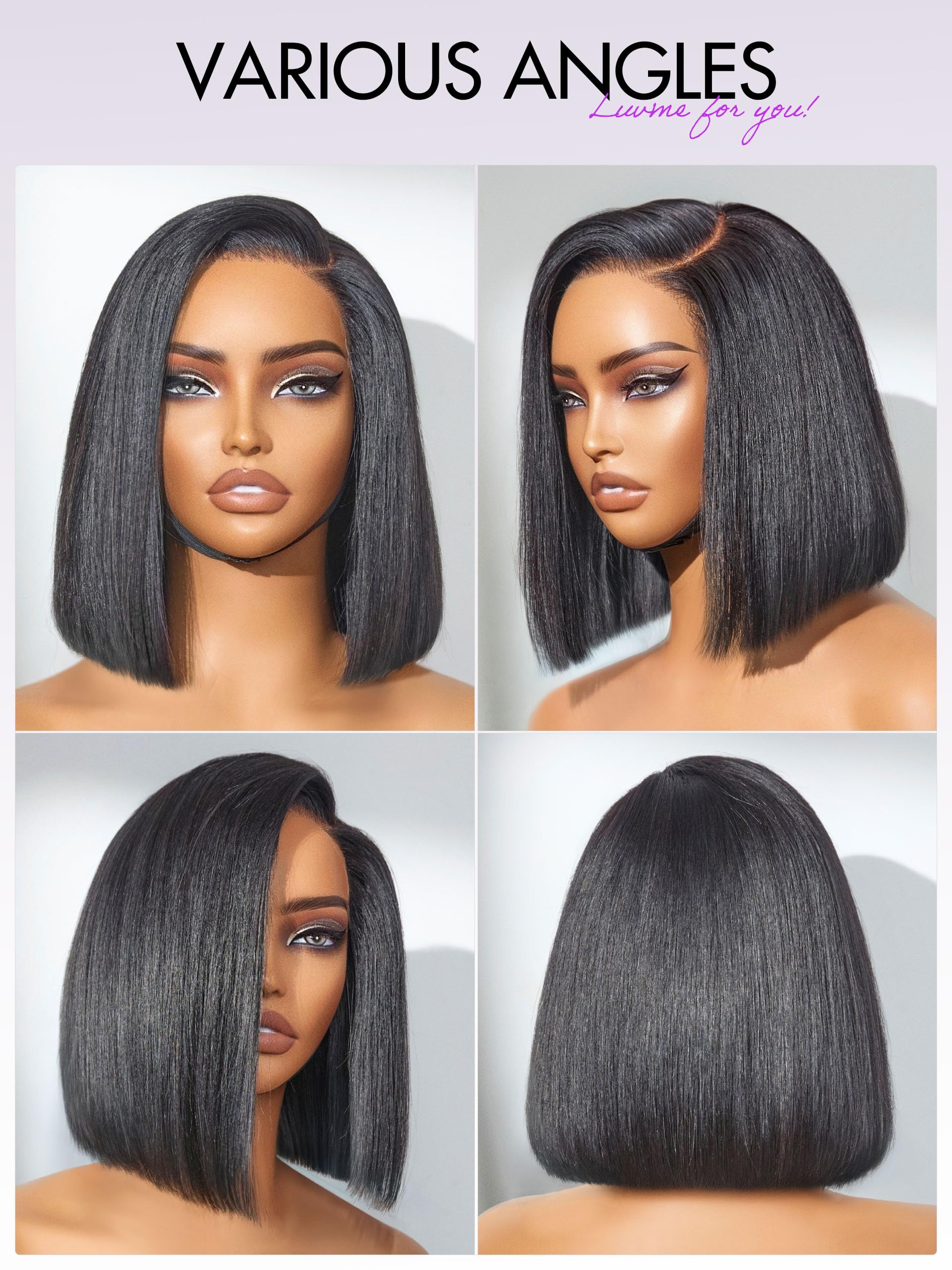 LUVME HAIR bob wig ready-to-wear convenience and comfort