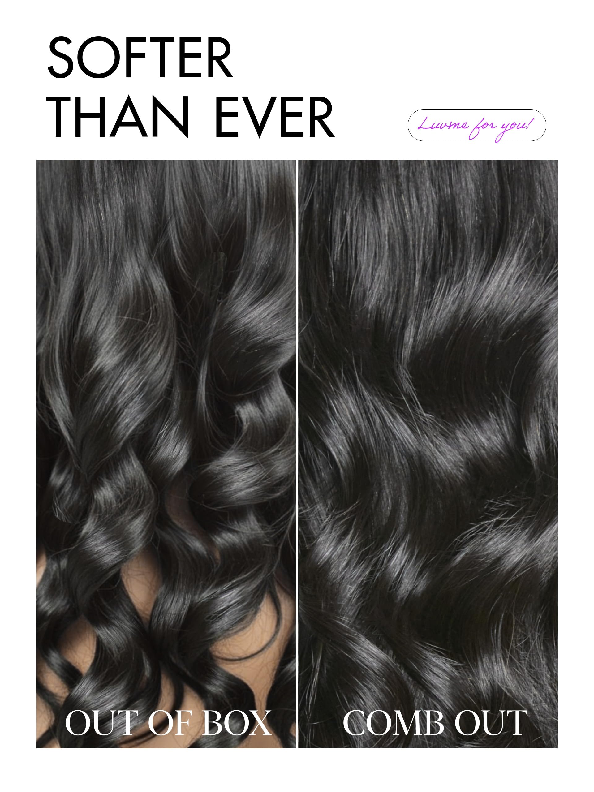 LUVME HAIR Front-aligned wig for easy styling and comfortable fit.