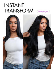 LUVME HAIR glueless fit viewed from side for quick styling