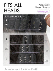 LUVME HAIR pre-bleached knots detail for natural parting