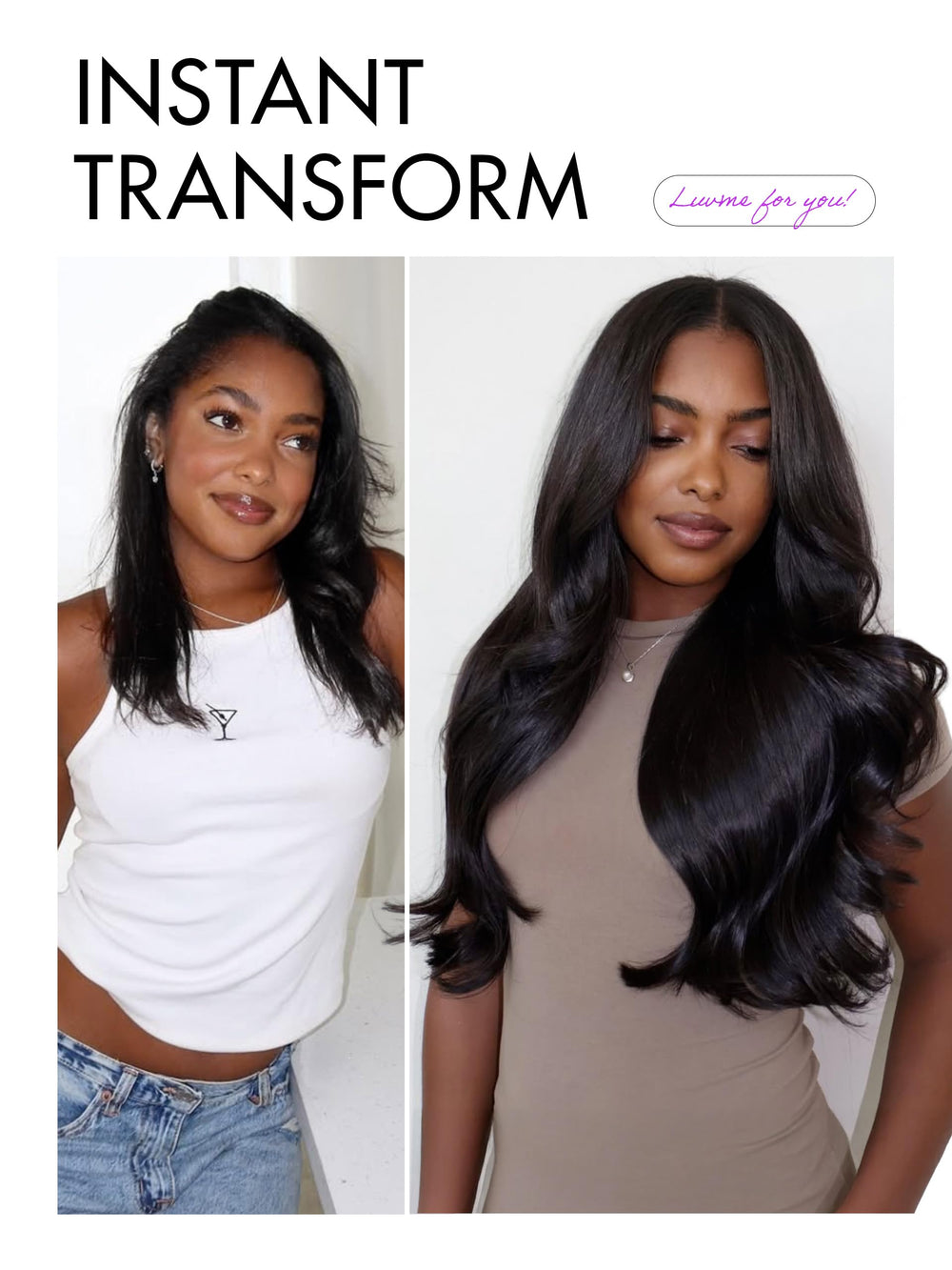LUVME HAIR pre-cut plucked lace frontal for realistic parting